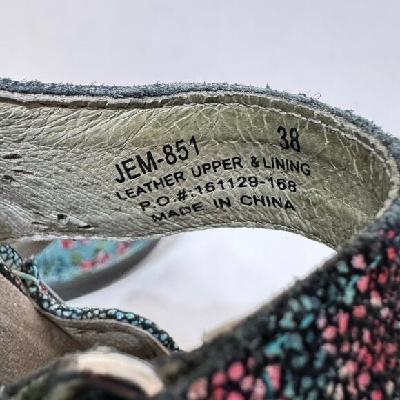 Alegria Women’s Jemma  Mary Jane Clogs Blue Green Floral Size 38 EU / US 8-8.5 - Picture 12 of 12